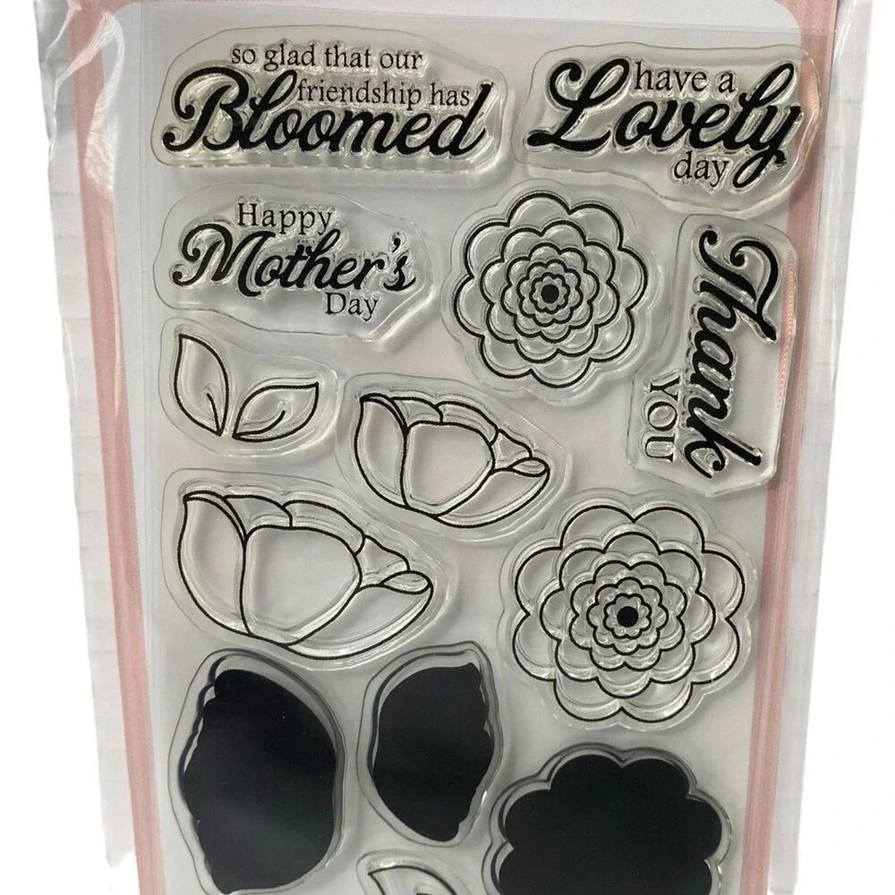 My Favorite Things Clear Stamps 18pc Sweet Roses Happy Mother's Day Hello